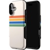 image:imageCasely iPhone 17 Case  Shell Shocked  Tortoise Print  Bold Protective Design  Compatible with MagSafeTotally Groovy  Rainbow Stripes Color Block
