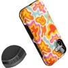 image:imageCasely iPhone 17 Case  Shell Shocked  Tortoise Print  Bold Protective Design  Compatible with MagSafeTropical Color Splash  Abstract Retro