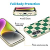 image:imageCasely iPhone 17 Case  Van Gogh  Almond Blossom Floral  Compatible with MagSafe  Classic Ultra Thin DesignFit Check  Green Checkerboard