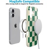 image:imageCasely iPhone 17 Case  Van Gogh  Almond Blossom Floral  Compatible with MagSafe  Classic Ultra Thin DesignFit Check  Green Checkerboard