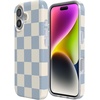image:imageCasely iPhone 17 Case  Van Gogh  Almond Blossom Floral  Compatible with MagSafe  Classic Ultra Thin DesignFit Check  Light Blue Checkerboard