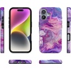 image:imageCasely iPhone 17 Case  Van Gogh  Almond Blossom Floral  Compatible with MagSafe  Classic Ultra Thin DesignTie Dying Over You  Purple Marble