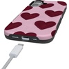 image:imageCasely iPhone 17 Case  Whole Lotta Love  Plum Hearts  Bold Protective Design  MagSafe Compatible Design
