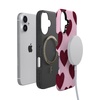 image:imageCasely iPhone 17 Case  Whole Lotta Love  Plum Hearts  Bold Protective Design  MagSafe Compatible Design