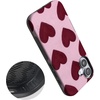 image:imageCasely iPhone 17 Case  Whole Lotta Love  Plum Hearts  Bold Protective Design  MagSafe Compatible Design