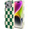 image:imageCasely iPhone 17 Pro Case  Cowgirl Envy  Cow Print  Compatible with MagSafe  Classic Ultra Slim DesignFit Check  Green Checkerboard