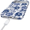 image:imageCasely iPhone 17 Pro Case  Cowgirl Envy  Cow Print  Compatible with MagSafe  Classic Ultra Slim DesignRose to Fame  Blue  White Rose Floral