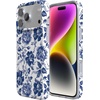 image:imageCasely iPhone 17 Pro Case  Cowgirl Envy  Cow Print  Compatible with MagSafe  Classic Ultra Slim DesignRose to Fame  Blue  White Rose Floral