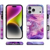 image:imageCasely iPhone 17 Pro Case  Cowgirl Envy  Cow Print  Compatible with MagSafe  Classic Ultra Slim DesignTie Dying Over You  Purple Marble