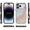 image:imageCasely iPhone 17 Pro Case  Extra Dirty Please  Fun on Weekdays  Bold Protective Design  Compatible with MagSafeRide The Wave  Pastel Rainbow Lined