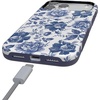image:imageCasely iPhone 17 Pro Case  Extra Dirty Please  Fun on Weekdays  Bold Protective Design  Compatible with MagSafeRose to Fame  Blue  White Rose Floral