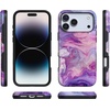 image:imageCasely iPhone 17 Pro Case  Extra Dirty Please  Fun on Weekdays  Bold Protective Design  Compatible with MagSafeTie Dying Over You  Purple Marble