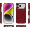 image:imageCasely iPhone 17 Pro Case  On the Dot  Maroon Polka Dot  Compatible with MagSafe  Classic Ultra Slim Design
