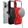 image:imageCasely iPhone 17 Pro Case  Peppermint Kiss  Candy Cane  Bold Protective Design  MagSafe Compatible Design