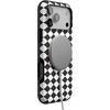 image:imageCasely iPhone 17 Pro Max Case  Harlequin Salem Diamond  Black and White  Bold Protective Design  MagSafe Compatible Design