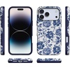 image:imageCasely iPhone 17 Pro Max Case  Reality Check  Periwinkle  Bold Protective Design  Compatible with MagSafeBlue  White Floral  Rose to Fame