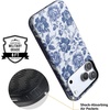 image:imageCasely iPhone 17 Pro Max Case  Reality Check  Periwinkle  Bold Protective Design  Compatible with MagSafeBlue  White Floral  Rose to Fame