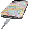 image:imageCasely iPhone 17 Pro Max Case  Reality Check  Periwinkle  Bold Protective Design  Compatible with MagSafeColor Me Happy  Doodle Colorblock
