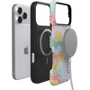 image:imageCasely iPhone 17 Pro Max Case  Reality Check  Periwinkle  Bold Protective Design  Compatible with MagSafeColor Me Happy  Doodle Colorblock
