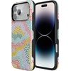 image:imageCasely iPhone 17 Pro Max Case  Reality Check  Periwinkle  Bold Protective Design  Compatible with MagSafeColor Me Happy  Doodle Colorblock