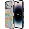 image:imageCasely iPhone 17 Pro Max Case  Reality Check  Periwinkle  Bold Protective Design  Compatible with MagSafeColor Me Happy  Doodle Colorblock