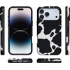 image:imageCasely iPhone 17 Pro Max Case  Reality Check  Periwinkle  Bold Protective Design  Compatible with MagSafeCurrent MOOd  Cow Print