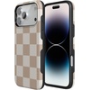 image:imageCasely iPhone 17 Pro Max Case  Reality Check  Periwinkle  Bold Protective Design  Compatible with MagSafeFit Check  Neutral Checkerboard