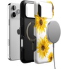 image:imageCasely iPhone 17 Pro Max Case  Reality Check  Periwinkle  Bold Protective Design  Compatible with MagSafeGolden Garden  Yellow Sunflower