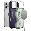 image:imageCasely iPhone 17 Pro Max Case  Reality Check  Periwinkle  Bold Protective Design  Compatible with MagSafeHanging Around  Potted Plants Floral