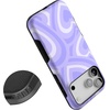image:imageCasely iPhone 17 Pro Max Case  Reality Check  Periwinkle  Bold Protective Design  Compatible with MagSafeLove Song  Lavender Heart