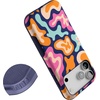 image:imageCasely iPhone 17 Pro Max Case  Reality Check  Periwinkle  Bold Protective Design  Compatible with MagSafeMidnight Color Splash  Abstract Retro