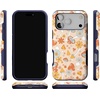 image:imageCasely iPhone 17 Pro Max Case  Reality Check  Periwinkle  Bold Protective Design  Compatible with MagSafeMushroom Magic  Retro Floral