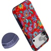 image:imageCasely iPhone 17 Pro Max Case  Reality Check  Periwinkle  Bold Protective Design  Compatible with MagSafePainted Flowers  Frida Kahlo Floral