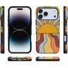 image:imageCasely iPhone 17 Pro Max Case  Reality Check  Periwinkle  Bold Protective Design  Compatible with MagSafeShine On  Retro Sunset