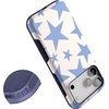image:imageCasely iPhone 17 Pro Max Case  Reality Check  Periwinkle  Bold Protective Design  Compatible with MagSafeStars Align  Blue  White Stars
