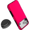 image:imageCasely iPhone 17 Pro Max Case  Reality Check  Periwinkle  Bold Protective Design  Compatible with MagSafeThink Pink  Solid Neon Pink