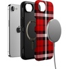 image:imageCasely iPhone 17e Case  Daisy Daydream  Baby Blue Floral  Bold Protective Design  Compatible with MagSafeAs if  Red Plaid
