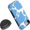 image:imageCasely iPhone 17e Case  Daisy Daydream  Baby Blue Floral  Bold Protective Design  Compatible with MagSafeCurrent MOOd  Light Blue Cow Print