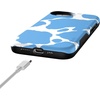 image:imageCasely iPhone 17e Case  Daisy Daydream  Baby Blue Floral  Bold Protective Design  Compatible with MagSafeCurrent MOOd  Light Blue Cow Print