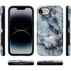 image:imageCasely iPhone 17e Case  Daisy Daydream  Baby Blue Floral  Bold Protective Design  Compatible with MagSafeDeep Sea  Blue Marble