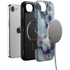 image:imageCasely iPhone 17e Case  Daisy Daydream  Baby Blue Floral  Bold Protective Design  Compatible with MagSafeDeep Sea  Blue Marble