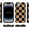 image:imageCasely iPhone 17e Case  Daisy Daydream  Baby Blue Floral  Bold Protective Design  Compatible with MagSafeFit Check  Black  Brown Checkerboard