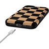 image:imageCasely iPhone 17e Case  Daisy Daydream  Baby Blue Floral  Bold Protective Design  Compatible with MagSafeFit Check  Black  Brown Checkerboard