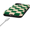 image:imageCasely iPhone 17e Case  Daisy Daydream  Baby Blue Floral  Bold Protective Design  Compatible with MagSafeFit Check  Green Checkerboard