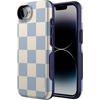 image:imageCasely iPhone 17e Case  Daisy Daydream  Baby Blue Floral  Bold Protective Design  Compatible with MagSafeFit Check  Light Blue Checkerboard