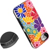 image:imageCasely iPhone 17e Case  Daisy Daydream  Baby Blue Floral  Bold Protective Design  Compatible with MagSafeFlower Patch  MultiColor Floral