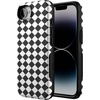 image:imageCasely iPhone 17e Case  Daisy Daydream  Baby Blue Floral  Bold Protective Design  Compatible with MagSafeHarlequin Salem Diamond  Black and White