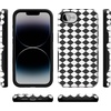 image:imageCasely iPhone 17e Case  Daisy Daydream  Baby Blue Floral  Bold Protective Design  Compatible with MagSafeHarlequin Salem Diamond  Black and White