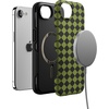 image:imageCasely iPhone 17e Case  Daisy Daydream  Baby Blue Floral  Bold Protective Design  Compatible with MagSafeHarlequin Wicked Diamond  Black and Green