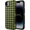 image:imageCasely iPhone 17e Case  Daisy Daydream  Baby Blue Floral  Bold Protective Design  Compatible with MagSafeHarlequin Wicked Diamond  Black and Green